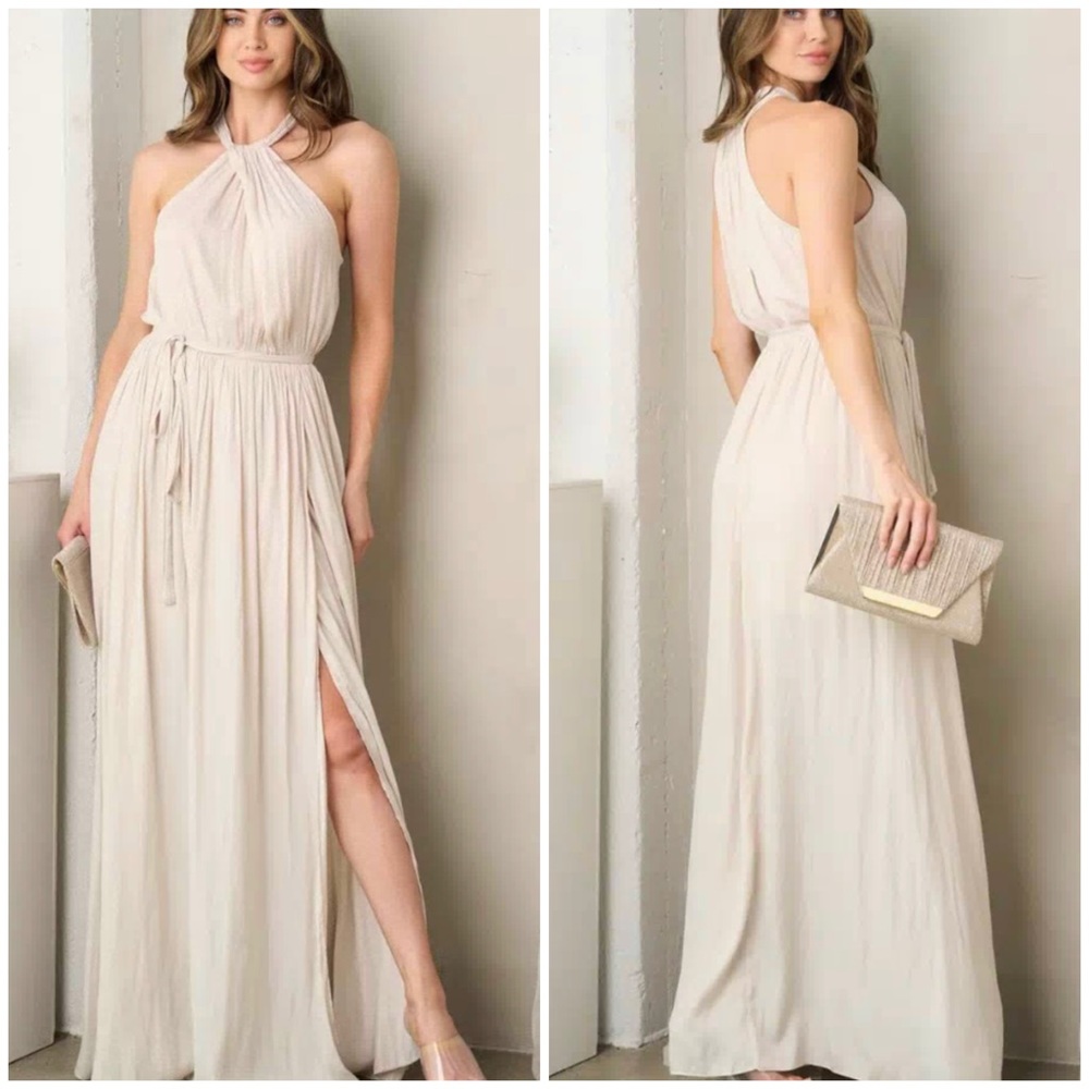 Cream maxi dress - Picture 1 of 4